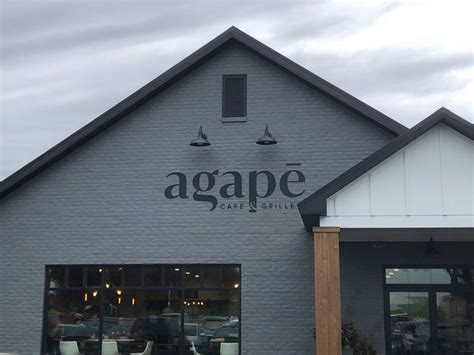 Its made with a bed of romaine and spinach, and then topped with. . Agape cafe and grille
